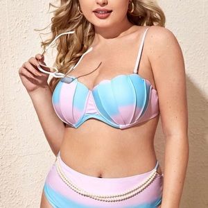 Mermaid plus bikini set- 4xl top with xl bottom!